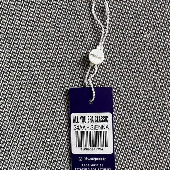 Pepper Classic All You Bra - Sienna Rose - 34AA - Underwire - New Without Tags - Picture 5 of 7